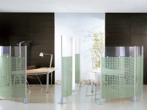 ПВХ модульная отдельно стоящая офисная перегородка