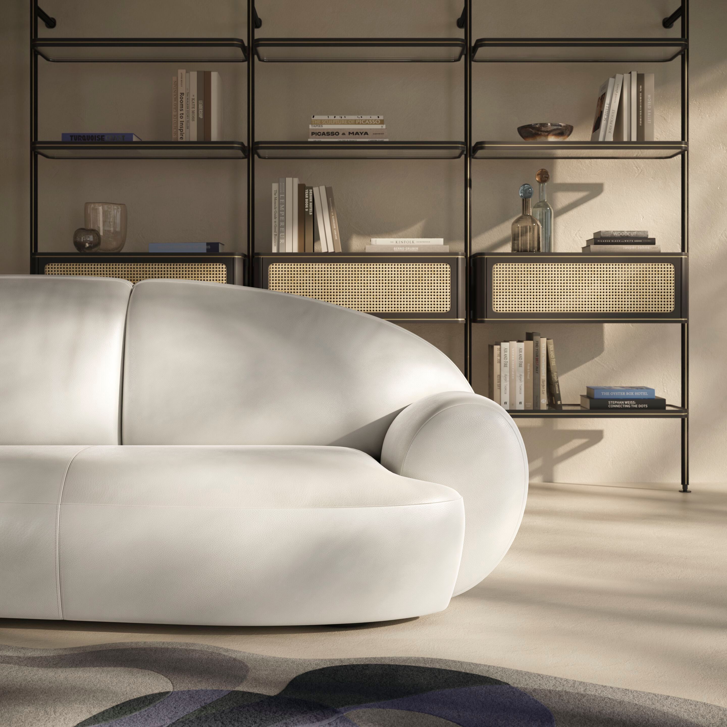 Кожаный угловой диван Natuzzi Italia память ARCH-00080548 - Вид №4