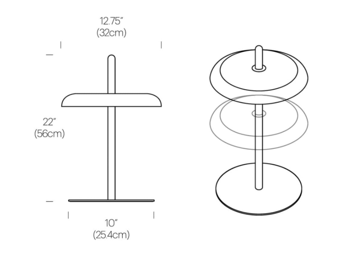 Аккумуляторная светодиодная настольная лампа Pablo Designs Nivél ARCH-00070291 - Вид №12