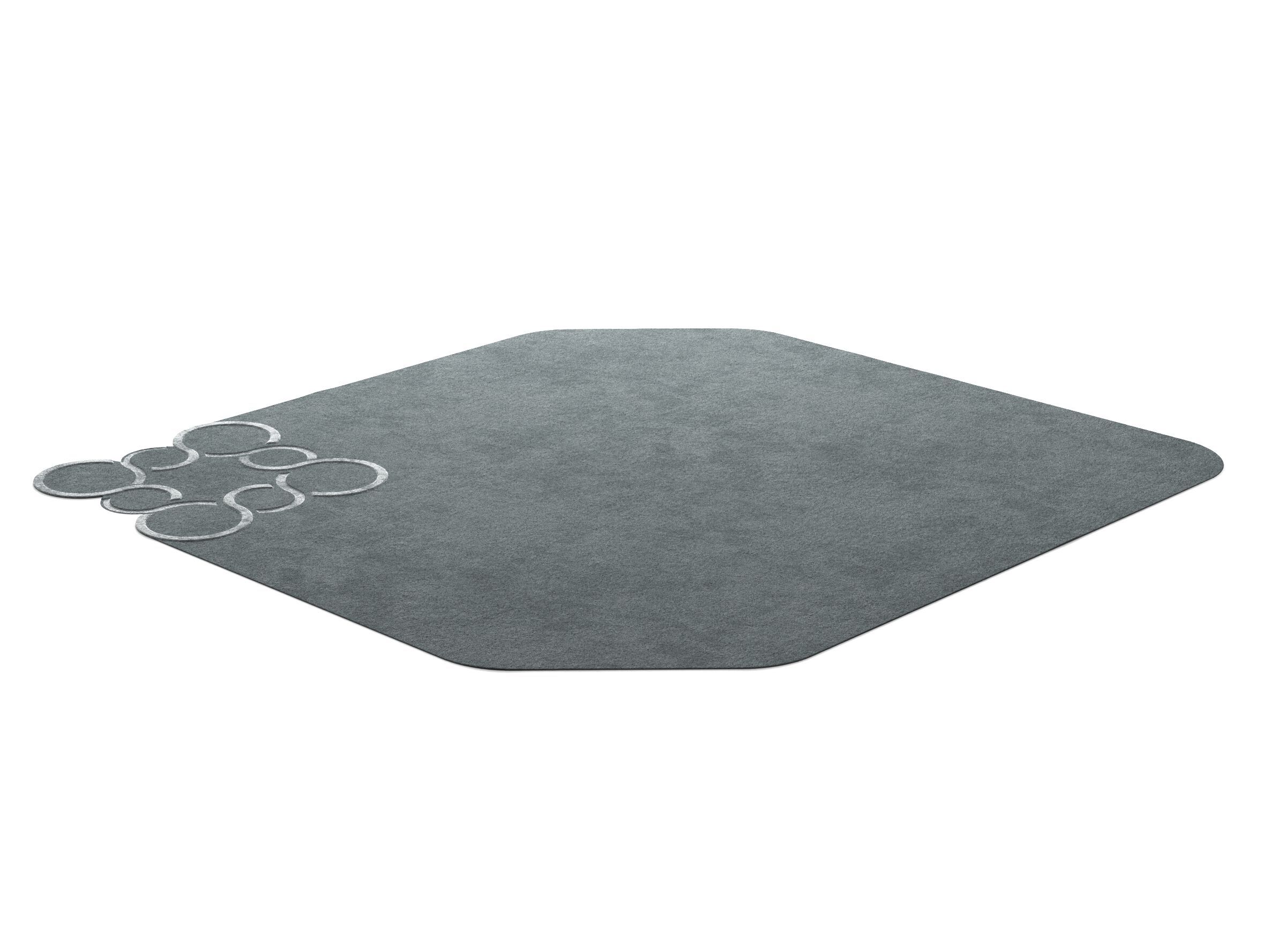 Квадратный однотонный ковер Natuzzi Italia RADICE ARCH-00137894 - Вид №1