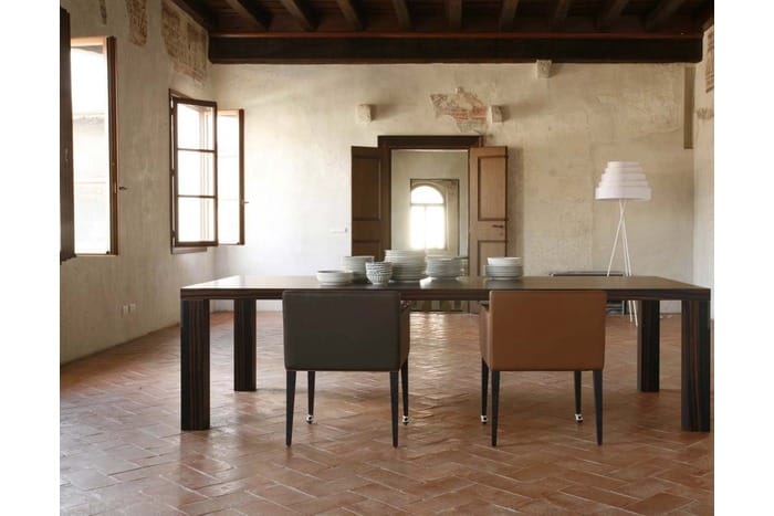 Кожаное кресло на колесиках с подлокотниками COLLI CASA Cortina ARCH-00007698 - Вид №1