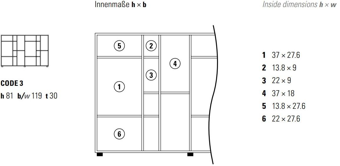 ZEITRAUM Самонесущий открытый книжный шкаф sun-id-1461984 - Вид №3