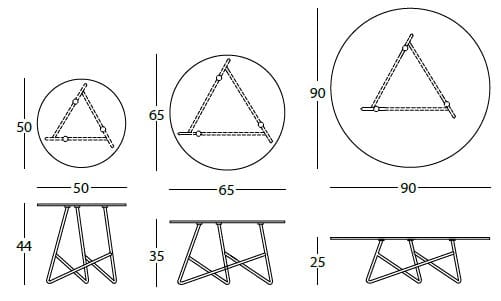 Круглый металлический журнальный столик MEMEDESIGN ERMIONE PRIVÈ ARCH-00029830 - Вид №4