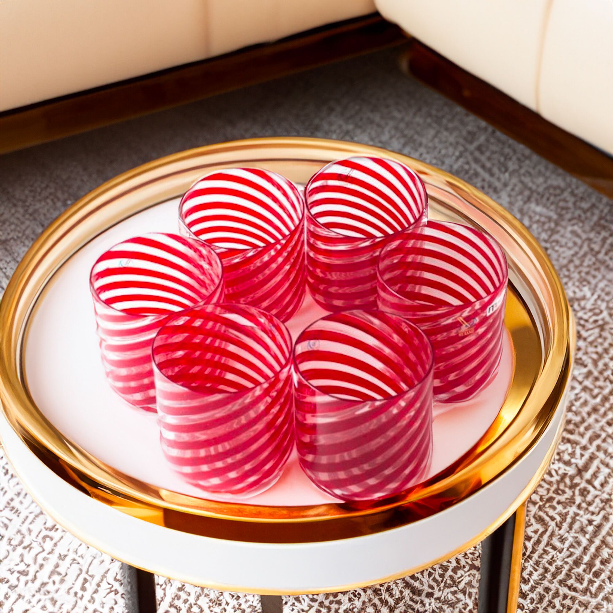 Набор из шести стаканов из муранского стекла ручной работы YourMurano готы ARCH-00021162 - Вид №2