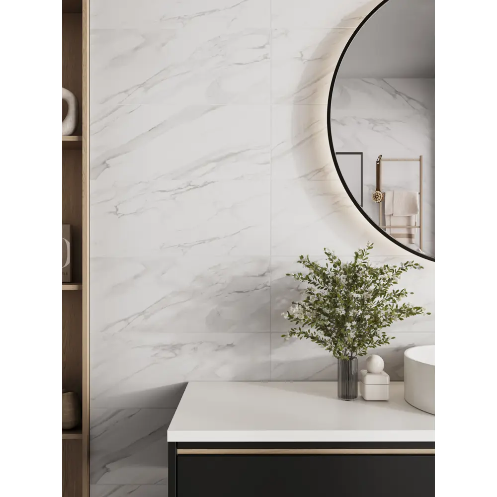 Настенная плитка Gracia Ceramica Hugo 25x60 см 1.2 м² глянцевая цвет белый 89413338 STLM-2045513 - Вид №5