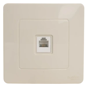 Телефонная розетка встраиваемая Systeme Electric Blanca RJ11 цвет бежевый