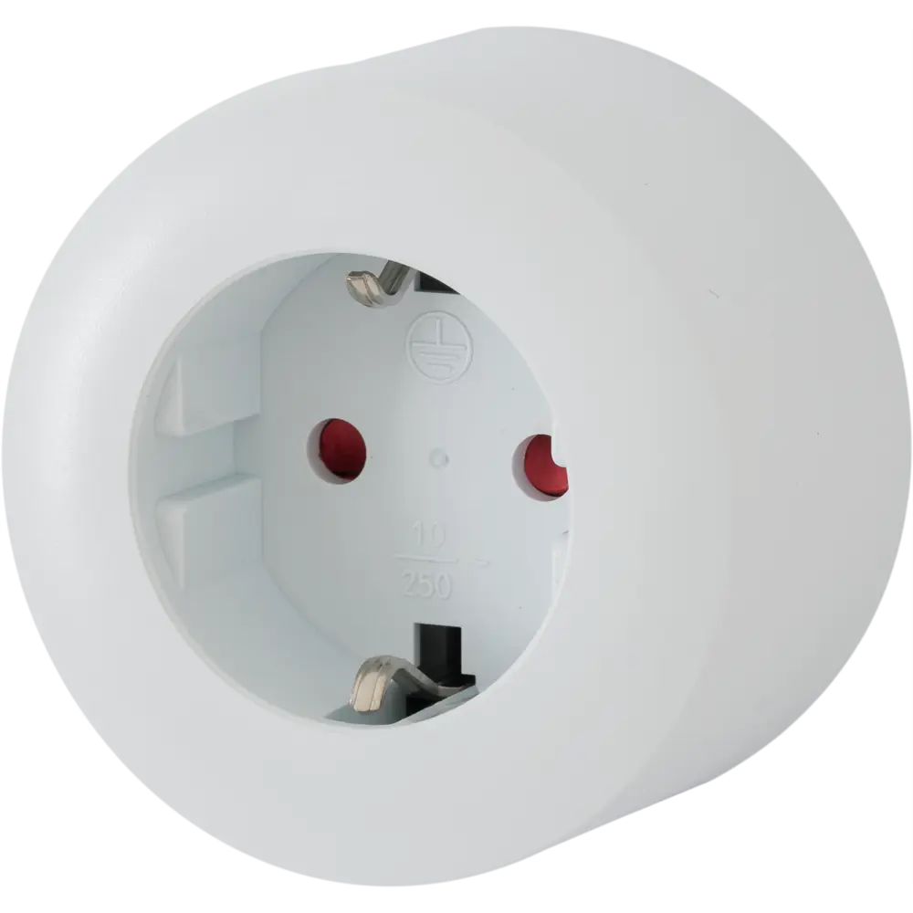 Розетка для трека 10 А цвет белый SKYBEAM STLM-2116331 - Вид №1