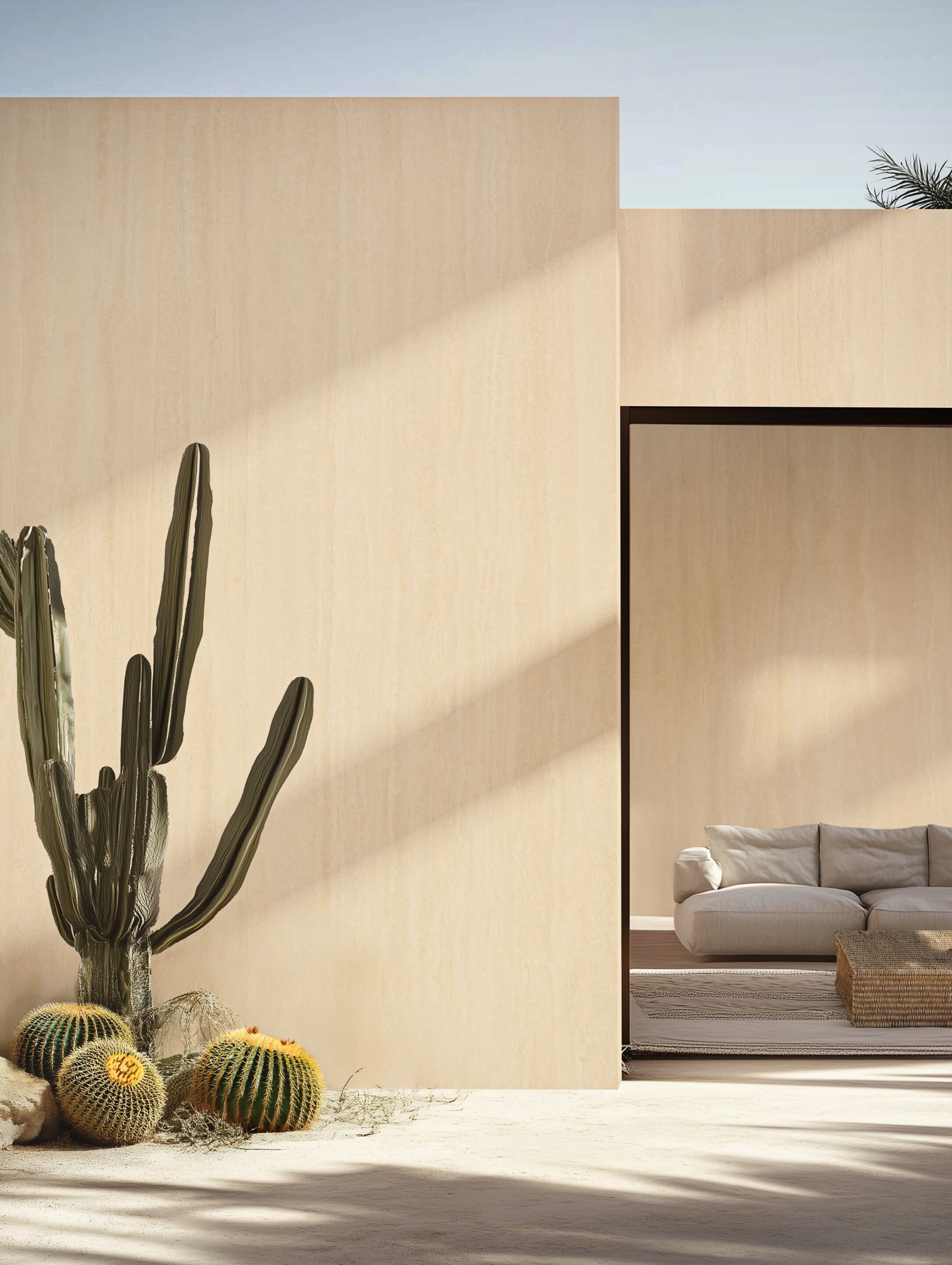 Травертин эффект керамогранит пол/покрытие для интерьера и экстерьера Kaleseramik плиты ARCH-00092700 - Вид №4