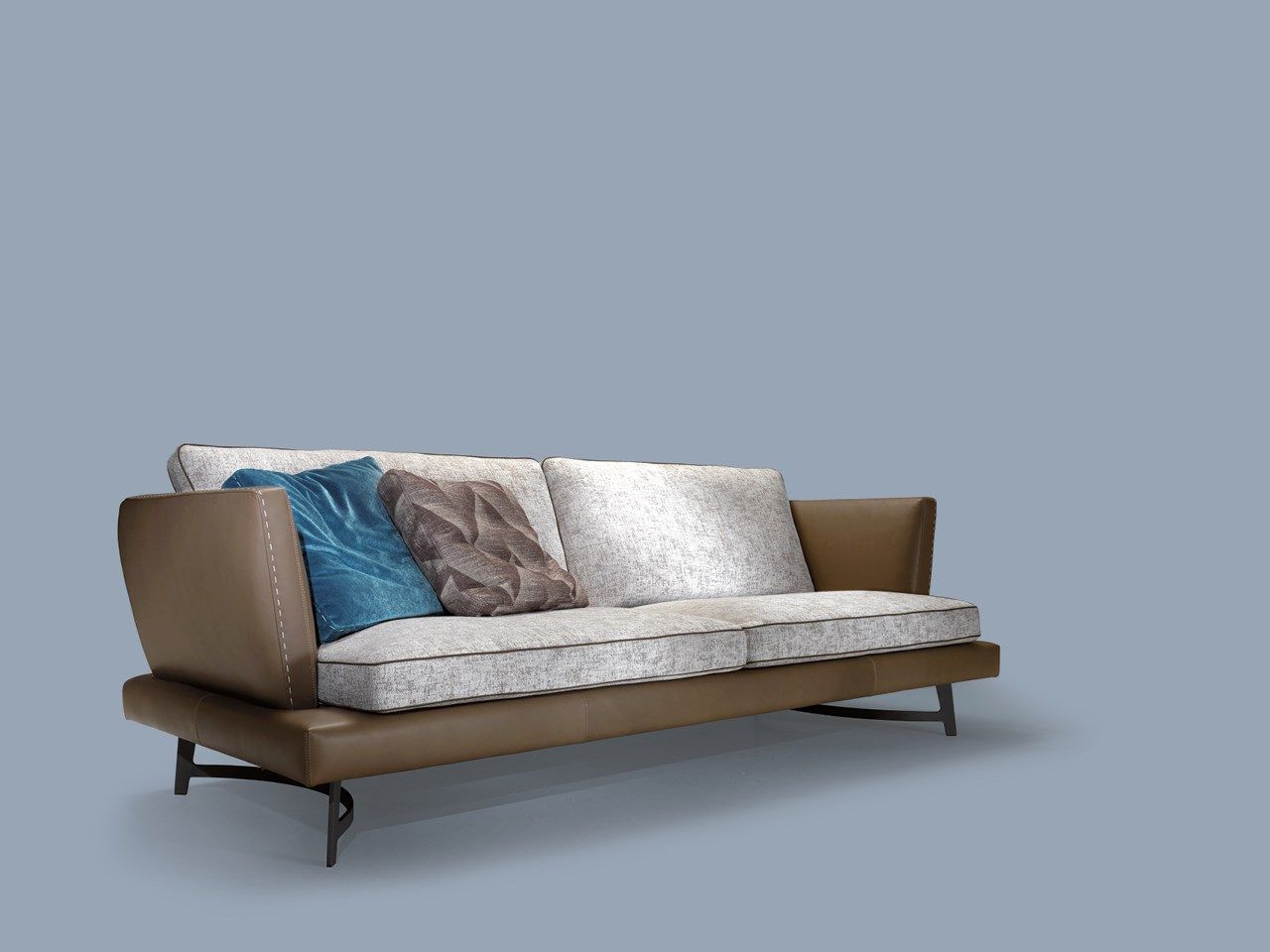 3-местный диван из ткани и кожи Borzalino MARTIN ARCH-00008448 - Вид №5