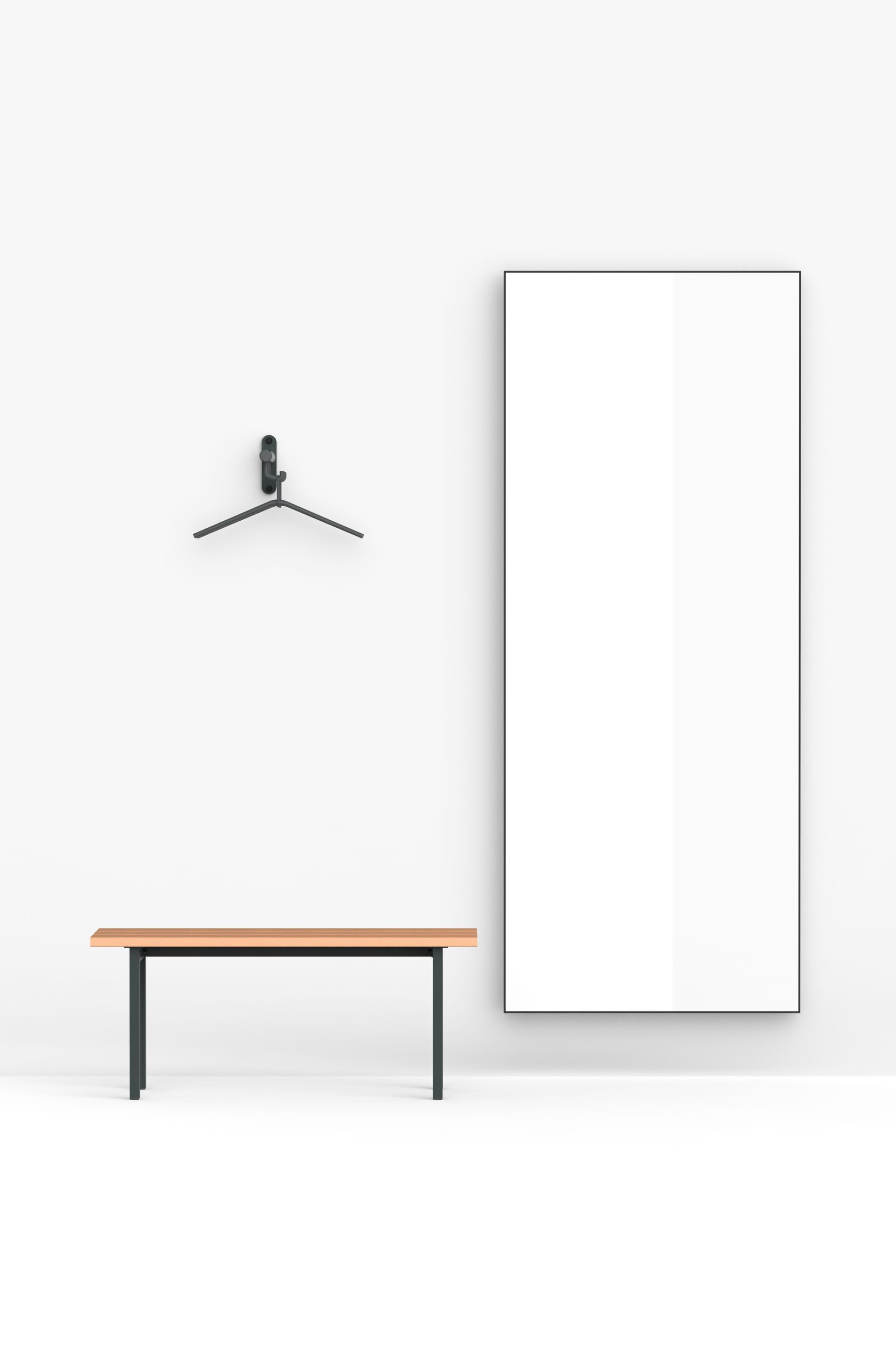 Прямоугольное алюминиевое настенное зеркало FUNCTIONALS LISTON ARCH-00031984 - Вид №29