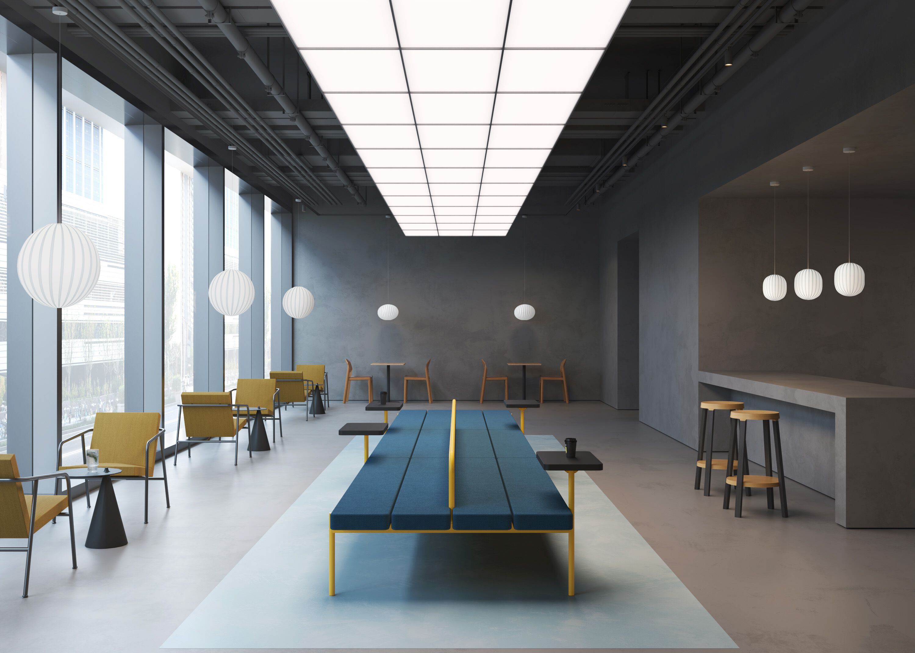 Модульная мягкая скамейка из ткани Established&Sons Island ARCH-00100058 - Вид №41