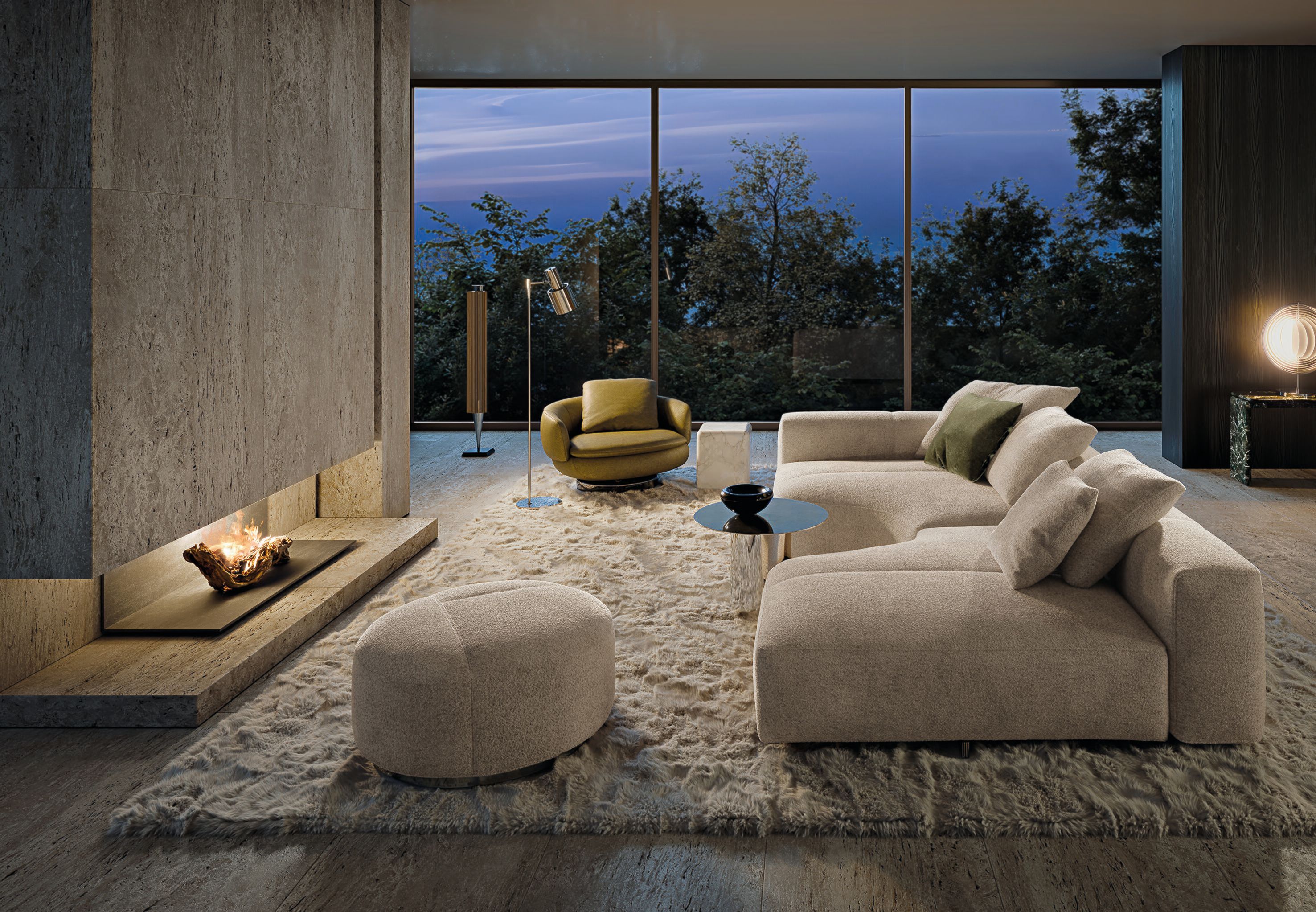 4-местный тканевый диван Minotti Yves ARCH-00107550 - Вид №6