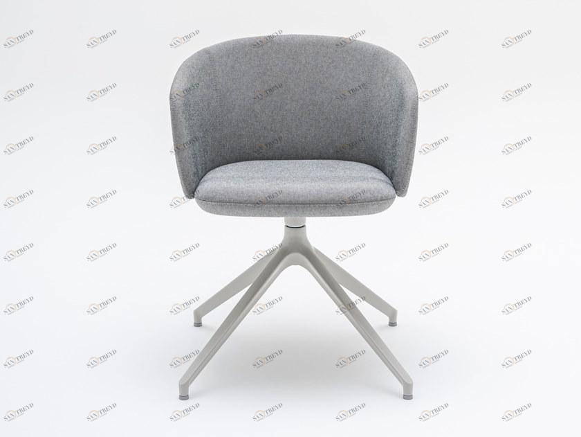 MDD Вращающийся стул на козелке из ткани с подлокотниками Grace Grp4