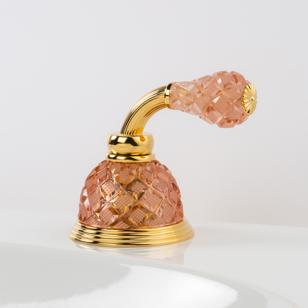 C62-532 C62-532 Настенный дозатор мыла LO РУЧКА КУПОЛЬНАЯ Cristal & Bronze DÔME À MANETTES LOSANGE  - Вид №2