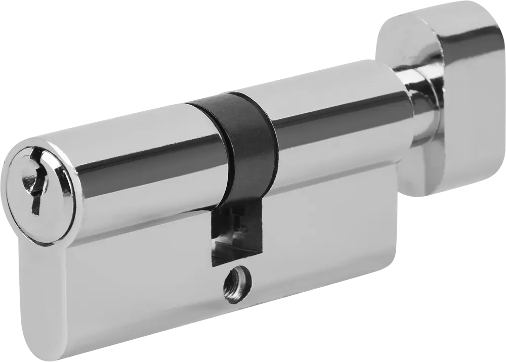 Цилиндр дверной НОРА-М с системой ключ-вертушка 35х35 мм хром 83684380