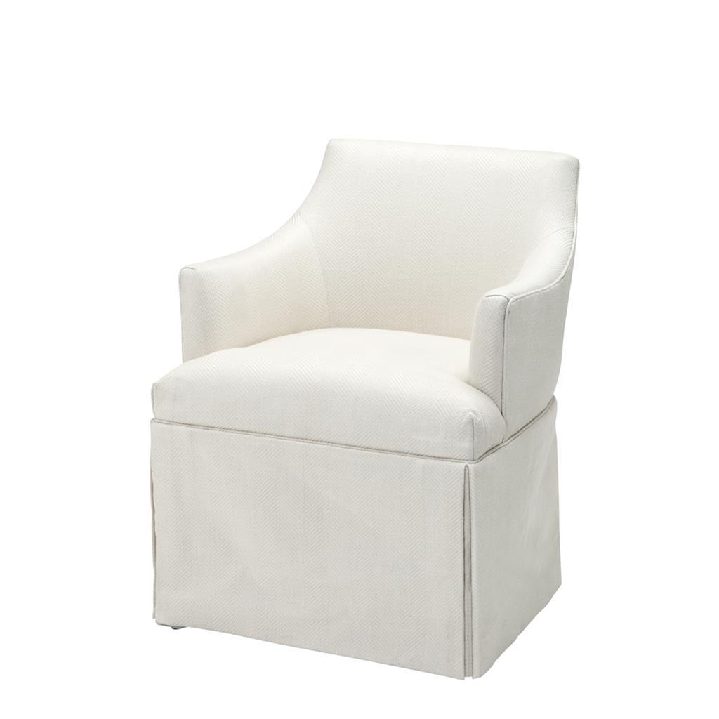 Кресло Lucille от Eichholtz белое EICHHOLTZ ДИЗАЙНЕРСКИЕ, EICHHOLTZ 062295 Белый  - Вид №1