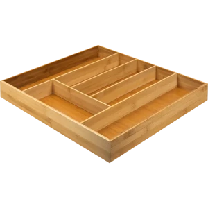 Лоток для столовых приборов Delinia 49.8x6.4x44.6 см бамбук цвет жёлтый 80050635 STLM-2157296