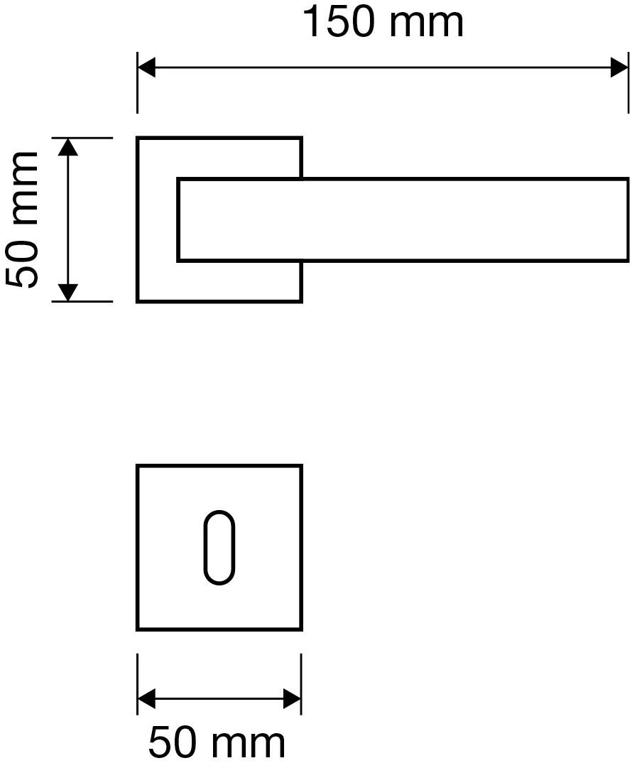 LINEA CALI' Ручка из хромированной латуни на розетке с замком Thais sun-id-1389404 - Вид №2