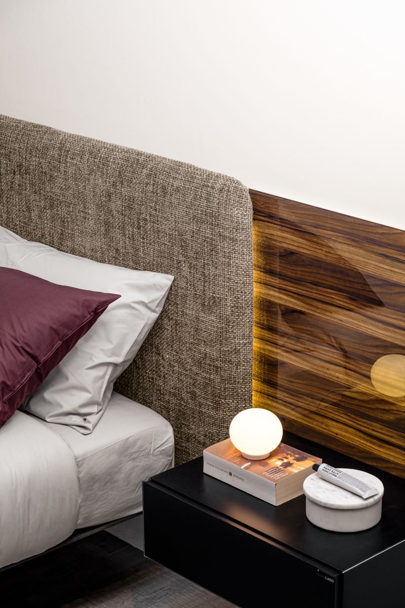 Двуспальная кровать с мягким изголовьем Lago STEEL FREE 1757 ARCH-00133987 - Вид №3