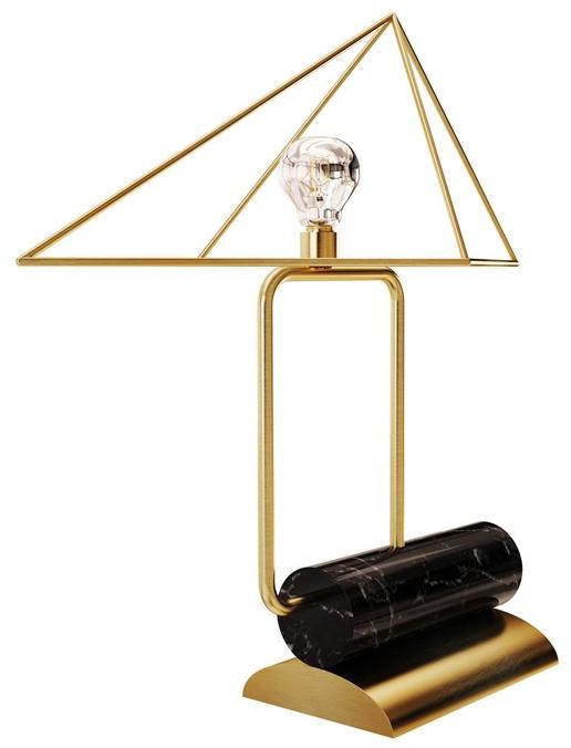 Porustudio Настольная лампа из латуни с фиксированным кронштейном White house sun-id-1414088 - Вид №3