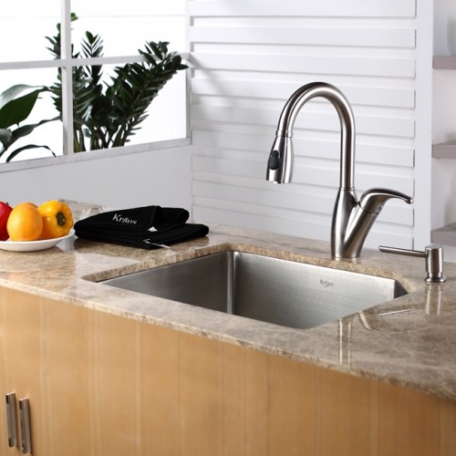 KHU121-23 Мойка кухонная прямоугольная Krausru  - Вид №10