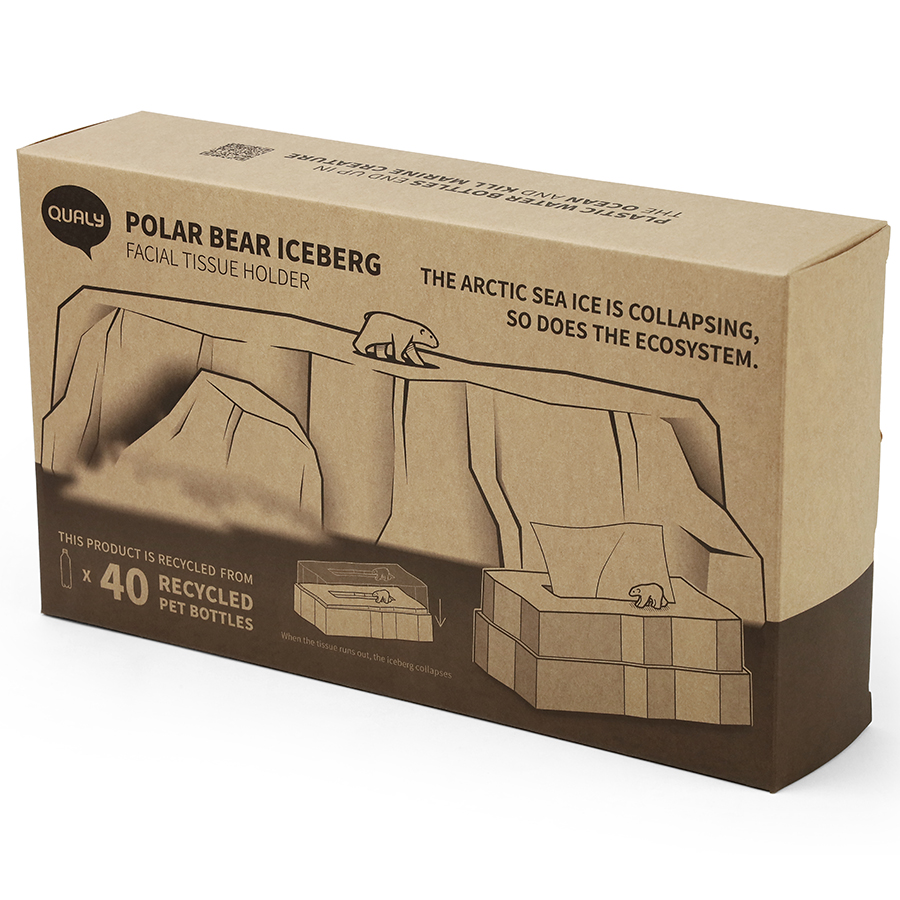 QL10343-WH Подставка для салфеток , polar bear iceberg Qualy  - Вид №5