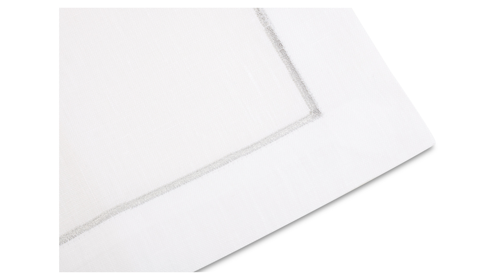 10604825 Weissfee Набор салфеток Weissfee "Комо" 45х45см, 6шт (серебро, гладь) Ткань  - Вид №1