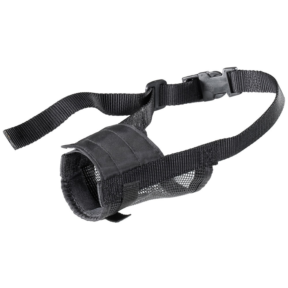 Т0048360 Намордник для собак MUZZLE NET MEDIUM дл.носа 10,5см с сеткой FERPLAST 