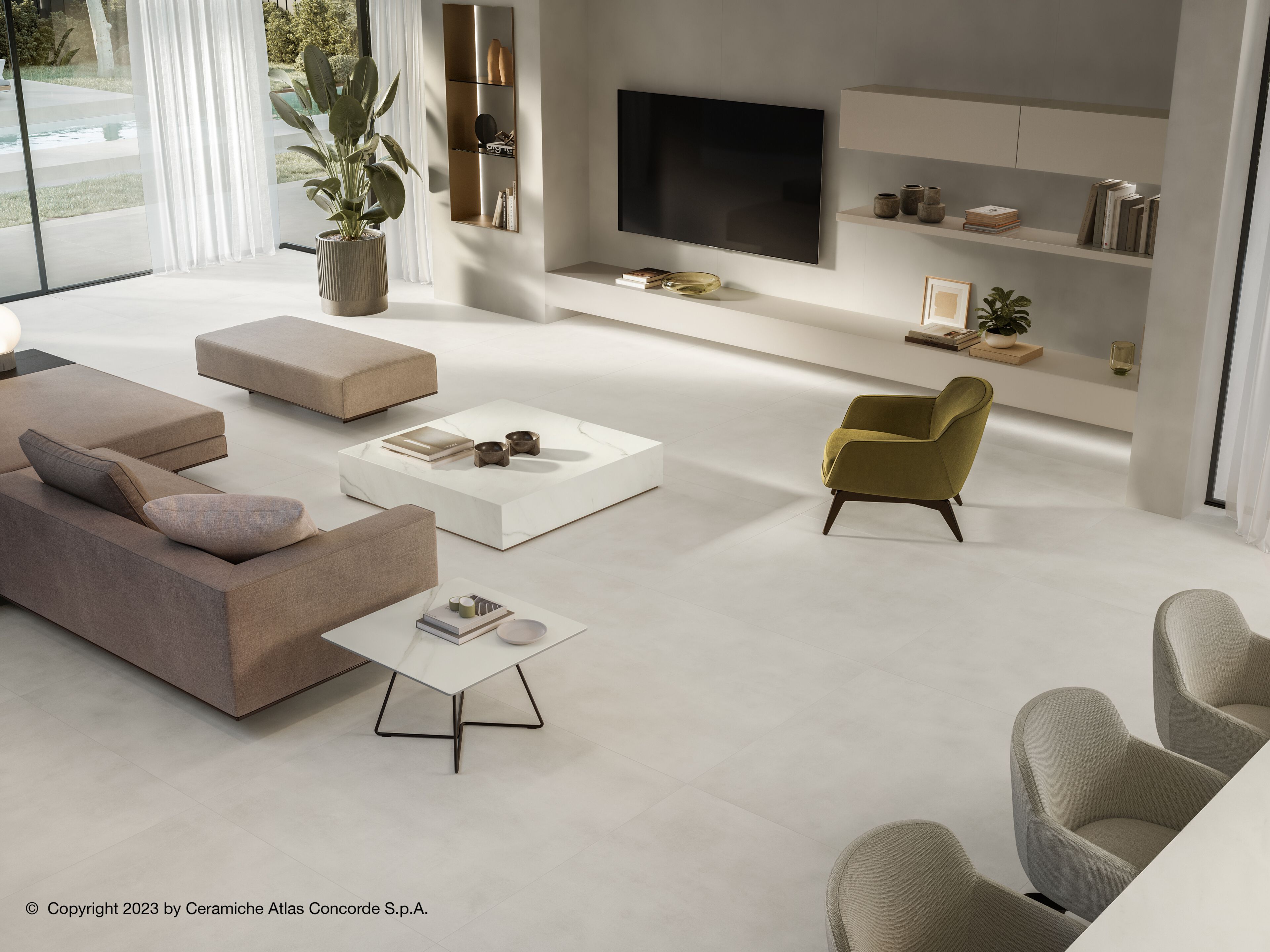 Пол / керамогранит с эффектом цемента Atlas Concorde Boost Balance ARCH-00002208 - Вид №6