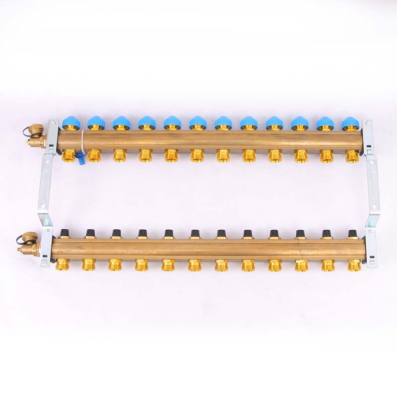 Коллекторная группа HKV с регулировочными и термостатическими вентилями WATTS Ind 1"x3/4"ЕК 12 выходов 10004192 - Вид №3