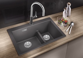 521698 Кухонная мойка Blanco Pleon 6 Split кофе  Blanco Pleon Кофе