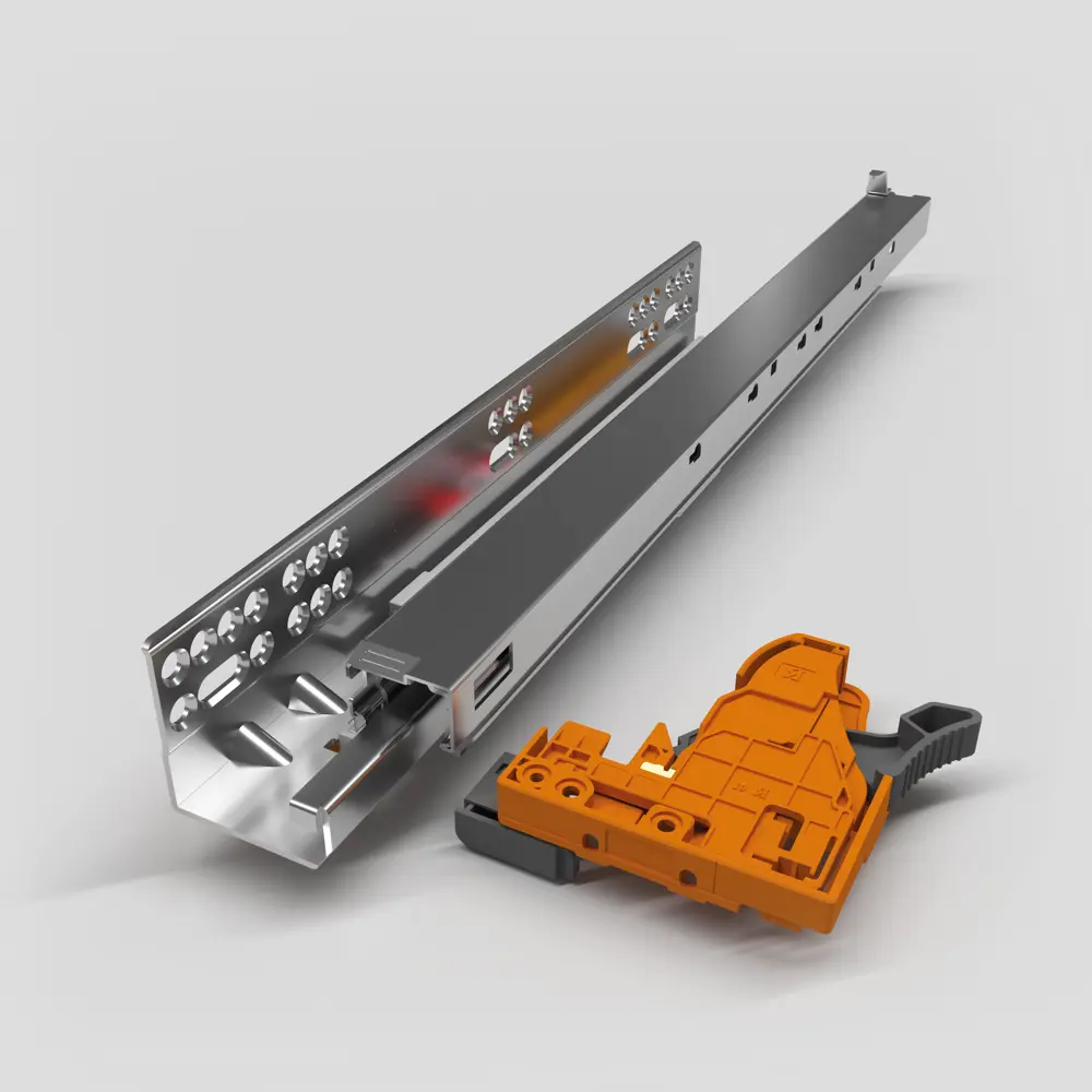 Направляющие скрытого монтажа FIRMAX 450 мм, металл, цвет серый STLM-2028815 - Вид №2