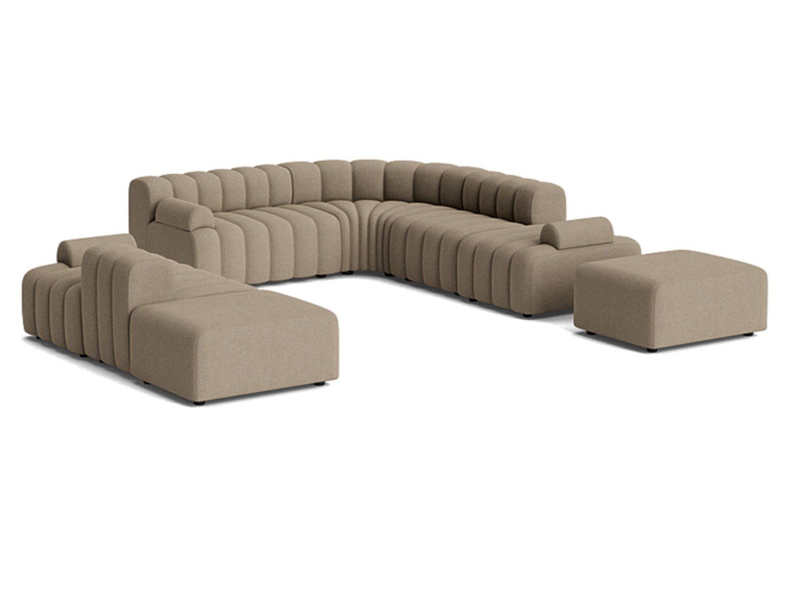 Угловой модульный садовый диван в Sunbrella® NORR11 Studio Outdoor ARCH-00128089