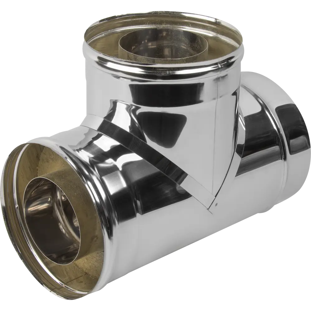 Сэндвич-тройник Металлик и Ко 90° 430/0.8 мм D115x200 мм STLM-2039587 - Вид №1