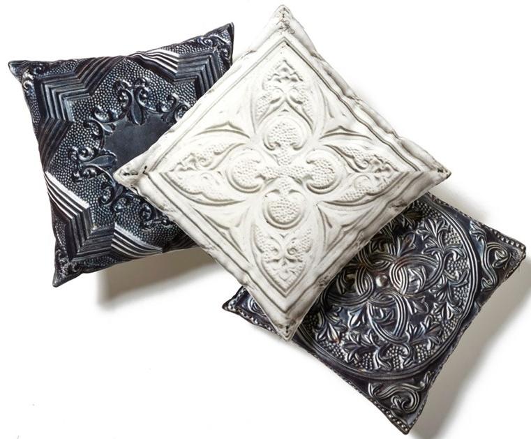 Koziel Квадратная подушка из полиэстера Tin tiles sun-id-1422961 - Вид №5