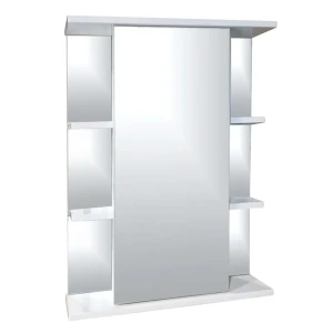Шкаф зеркальный подвесной Орландо 55x72 см цвет белый