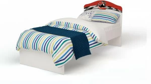 Кровать классика ABC-KING La-Man с рисунком (160*90) без ящика (красный,