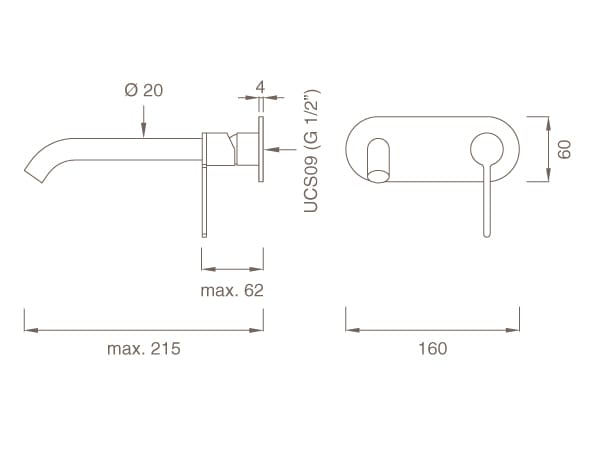 Настенный смеситель с дозирующим изливом CEADESIGN INNOVO ARCH-00128644 - Вид №2