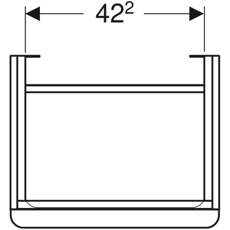 500.350.JL.1 Шкафчик для раковины Geberit Smyle Square, с одной дверцей Geberit  - Вид №16
