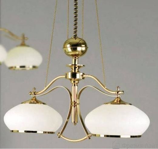 Orion LU 1462/2 opal-gold EMPIRE люстра подвесная 1372