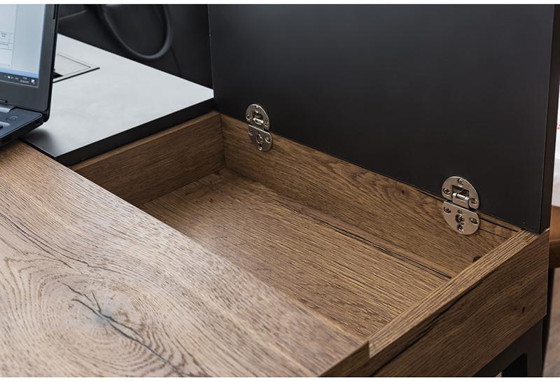 1750 Стол рабочий Loft Дуб натур/Бетон R-HOME 4003605h_Натур - Вид №7