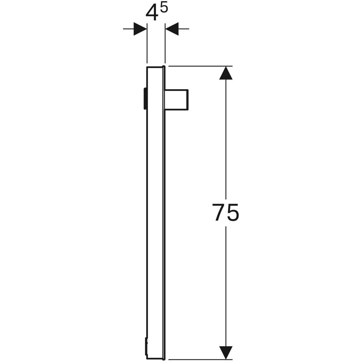 Зеркало со встроенным настенным освещением для ванной комнаты Geberit ICON ARCH-00081010 - Вид №7