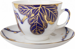 10581172 Императорский фарфоровый завод Чашка с бл. чайная "Смоковница" "Подарочная" Фарфор твердый