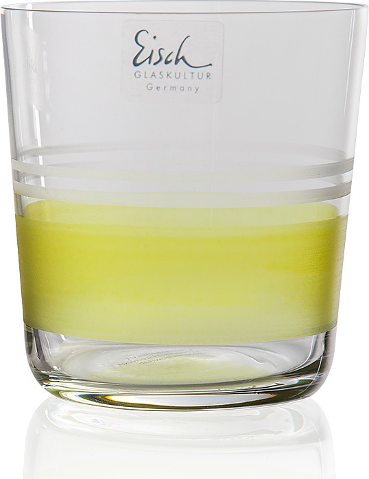 10564385 Eisch Бокал для воды 350мл "Цветной танец" (желтый) Хрусталь 