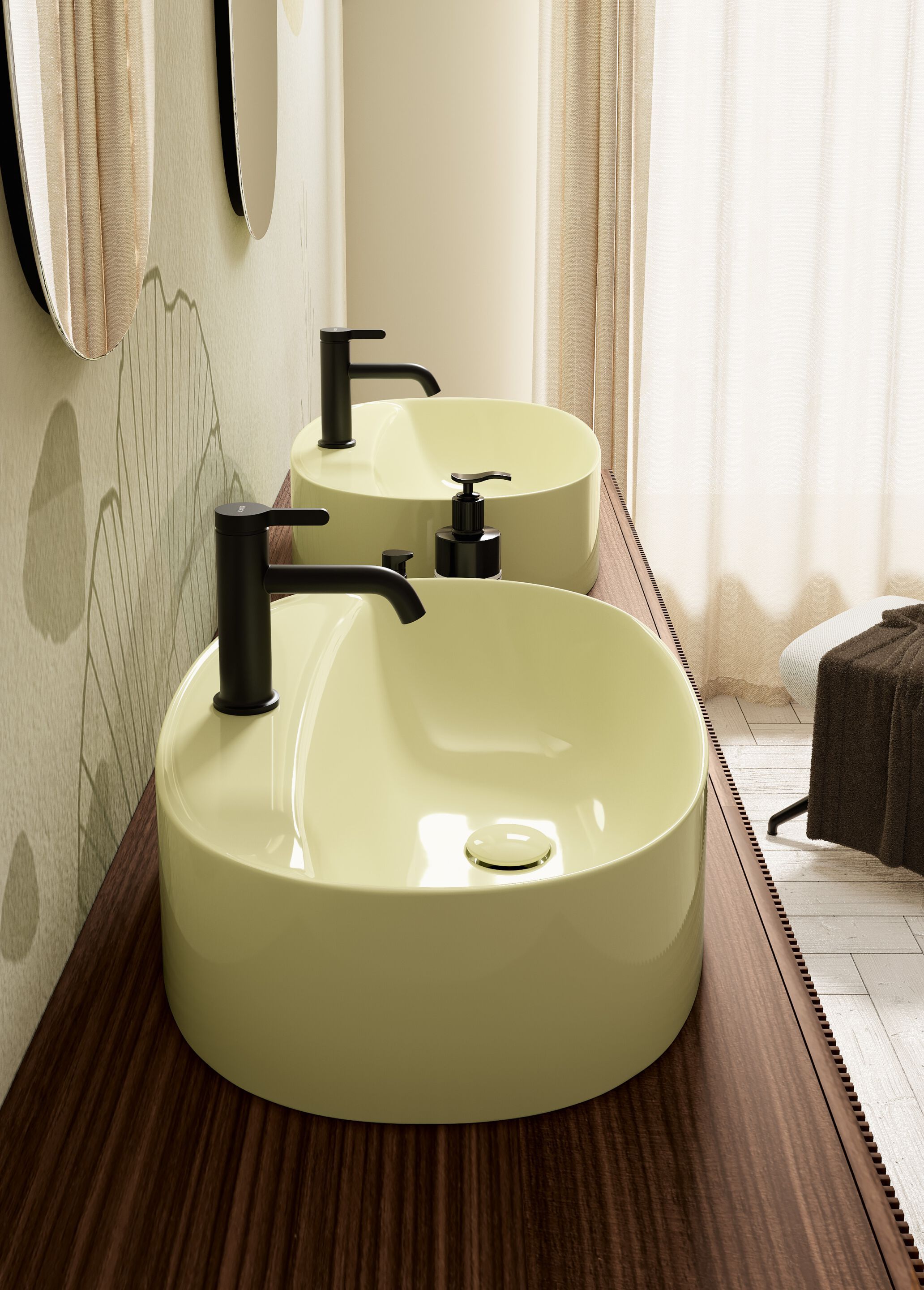 Двойной подвесной умывальник Scarabeo Ceramiche Picture ARCH-00074228 - Вид №4