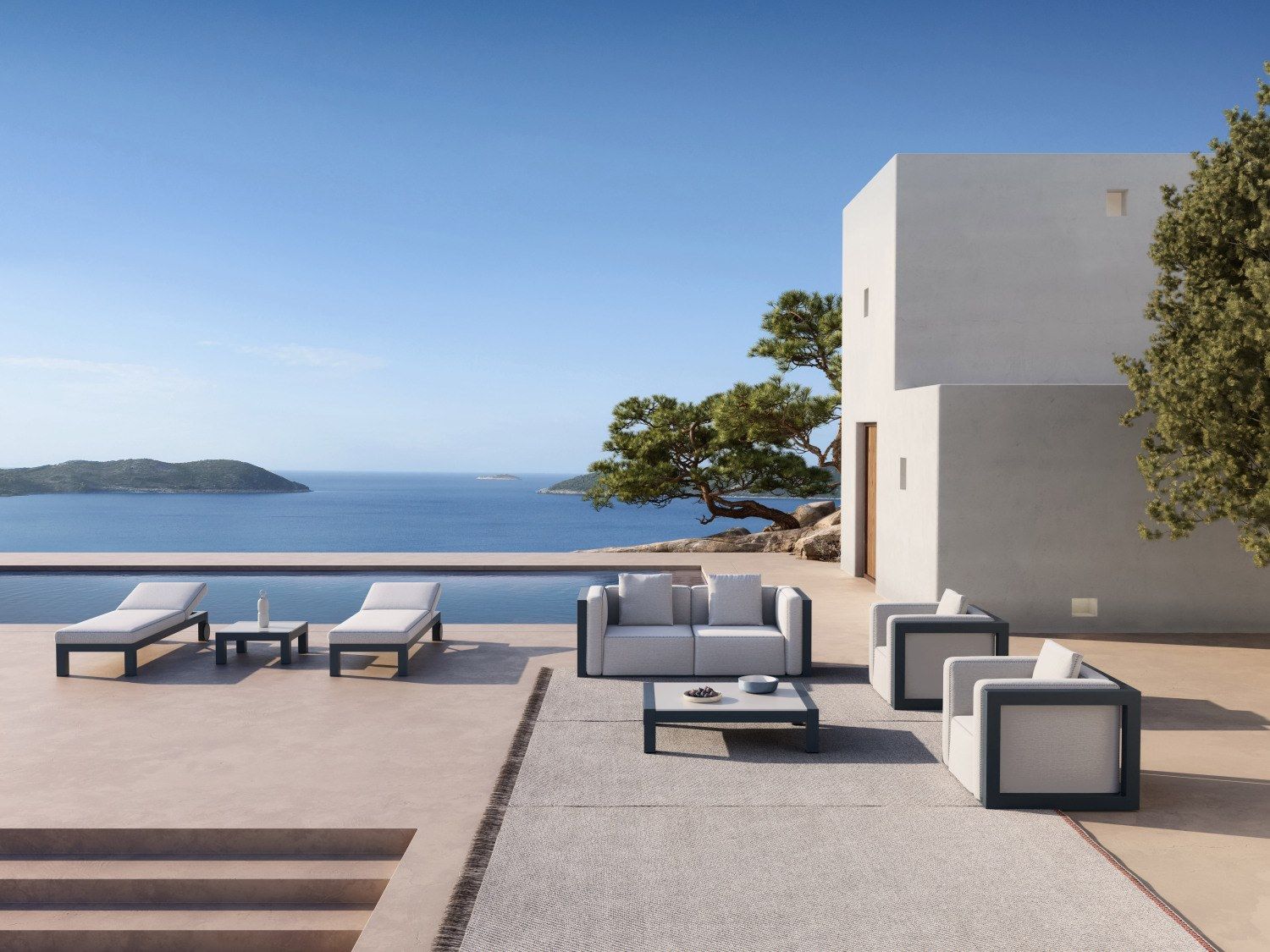 Термокрытый алюминиевый садовый стул с подлокотниками GANDIABLASCO Islablanca ARCH-00070607 - Вид №1