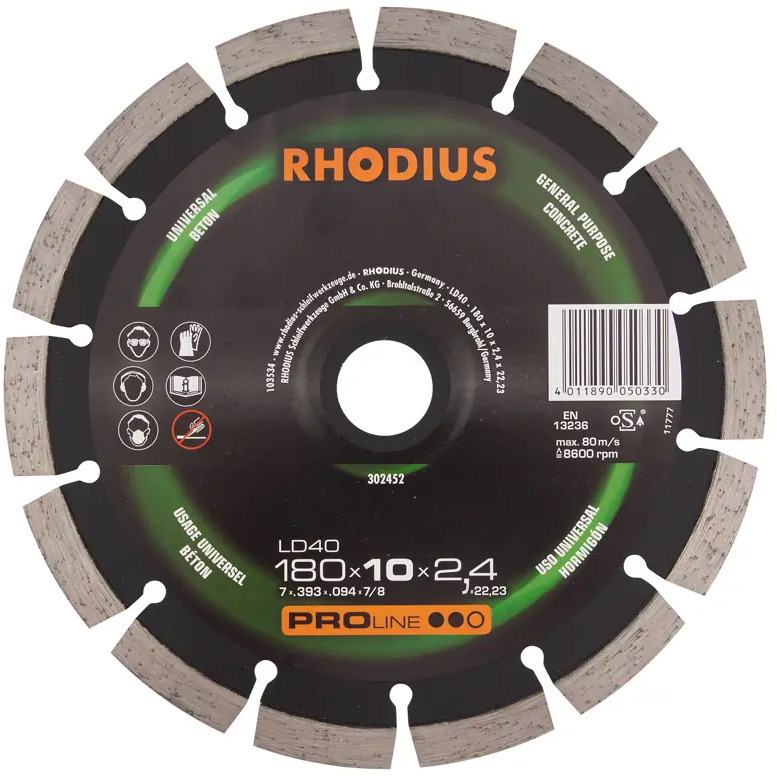 91139956 Диск отрезной по бетону Rhodius ODI-047-123 115x22.23x2 мм STLM-0841755