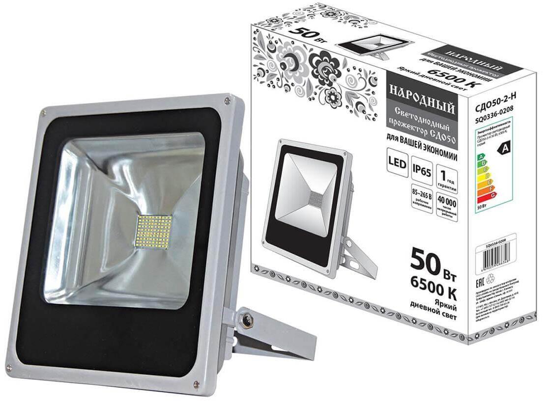SQ0336-0208 Прожектор светодиодный СДО50-2-Н 50W 6500К TDM Electric