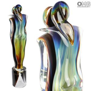 242 ORIGINALMURANOGLASS Скульптура Влюбленные - автор Andrea Tagliapietra - муранское стекло OMG 18 см