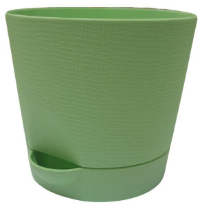 204-1 Горшок д/цветов с поддоном Le Parterre d=19.5 2.8л. зеленый Цветочная коллекция